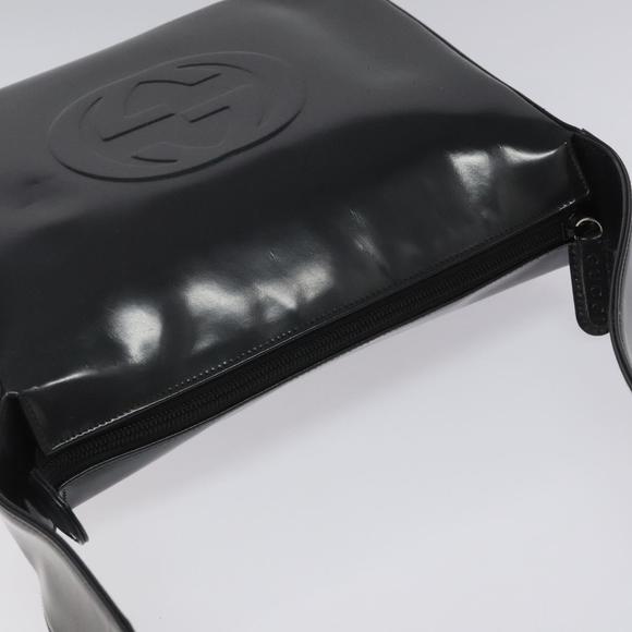 GUCCI Shoulder Bag Patent leather Gray 001 1364 1703 Auth fm4400 - Picture 6 of 16